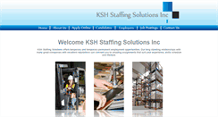 Desktop Screenshot of kshstaffing.com